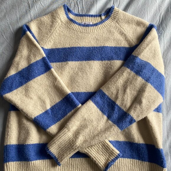 Blue striped sweater - Picture 1 of 2